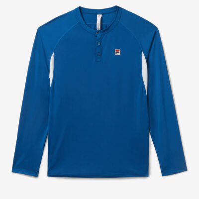 Center Court Long Sleeve Henley Tee